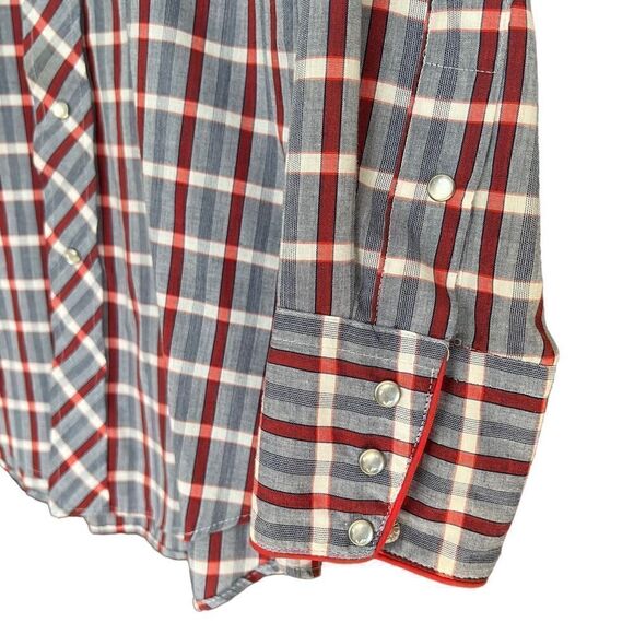 Vintage 80’s Kenny Rogers Western shirt with Pearl Snaps Sz: Men’s 15 1/2 x 34 - Picture 8 of 8